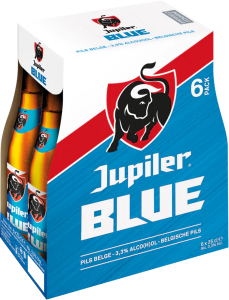 Jupiler Blue set van 6 flesjes á 0,25 liter